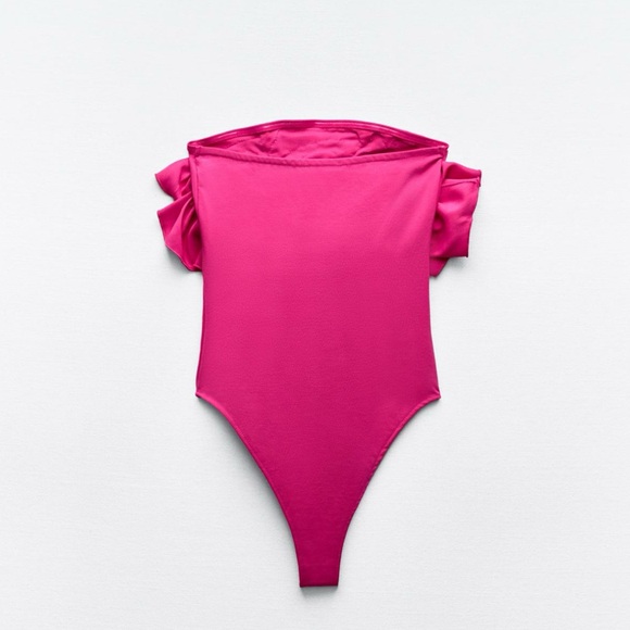 STRAPPY VOLUMINOUS BODYSUIT - Picture 6 of 7